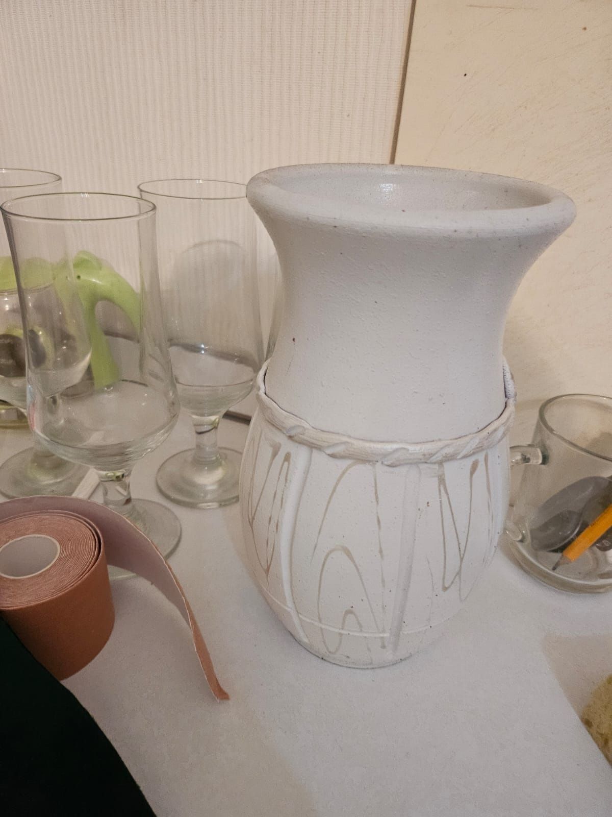 Стаканы и чайник пиалушки