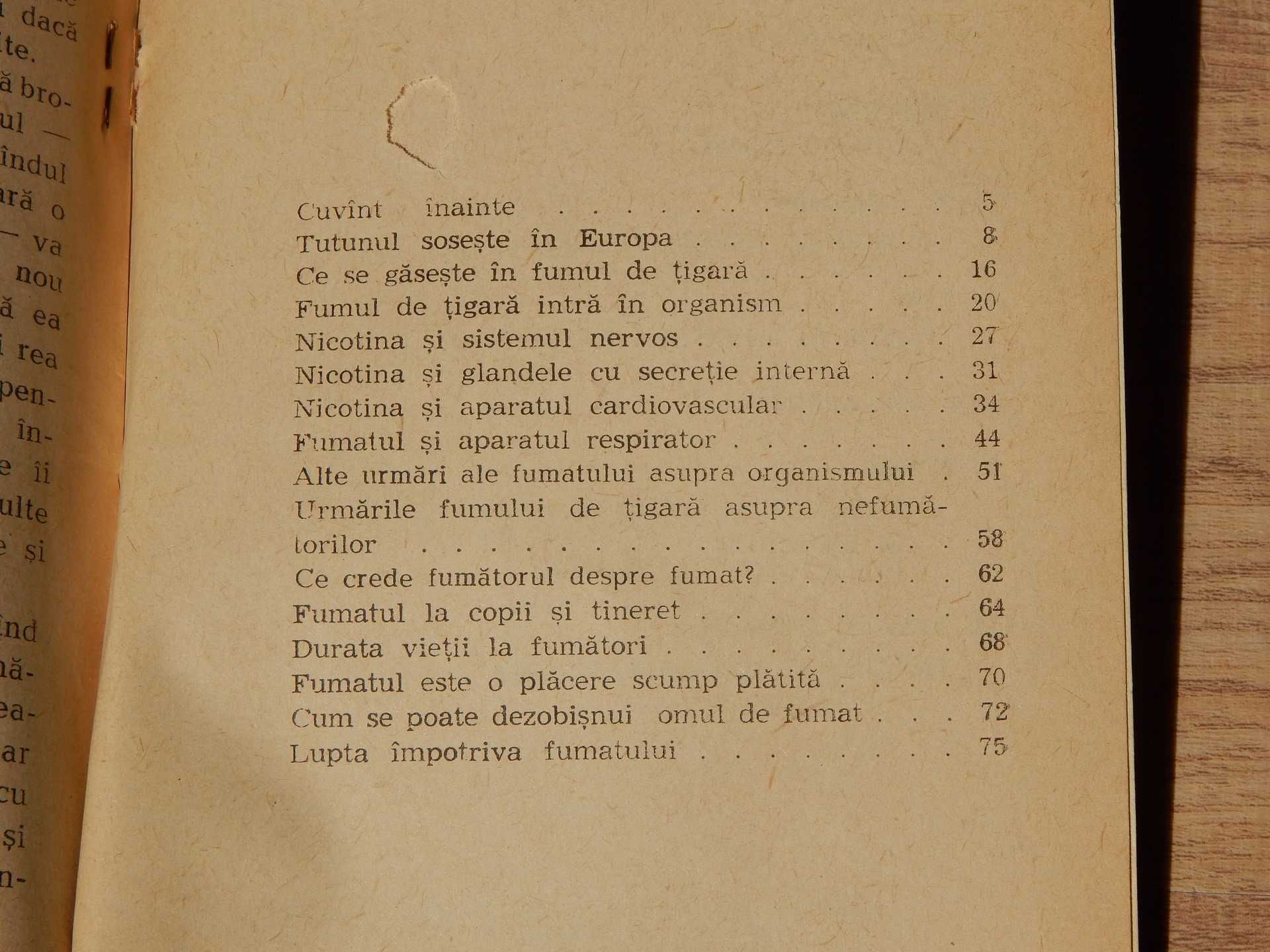 Fumatul Dr. I . Bordeianu editura Stiintifica colectia Orizonturi 1966