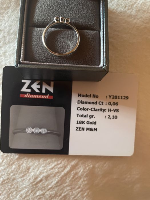 Inel cu diamante Zen diamond