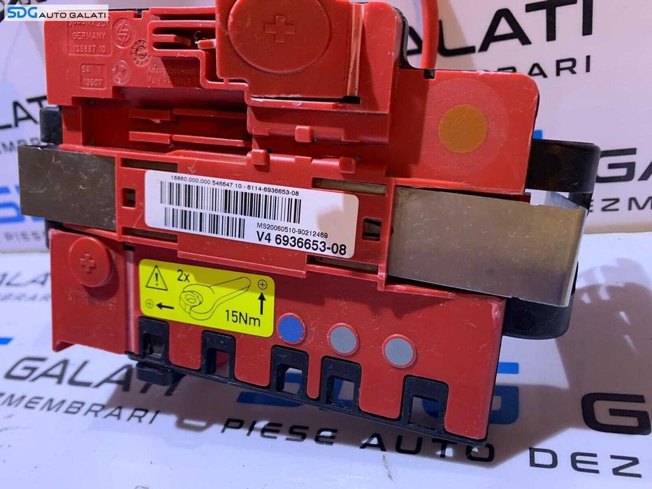 Tablou Panou Sigurante Borna Baterie Acumulator BMW Seria 1 E81 E87 2004 - 2013 Cod 6936653 6938504 6938501[S0325]