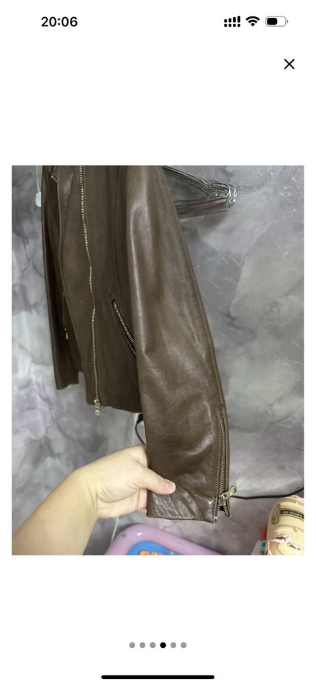 Кожаная куртка Massimo Dutti