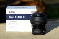 Obiectiv Sigma 30mm F1.4 pentru Sony E, garanție