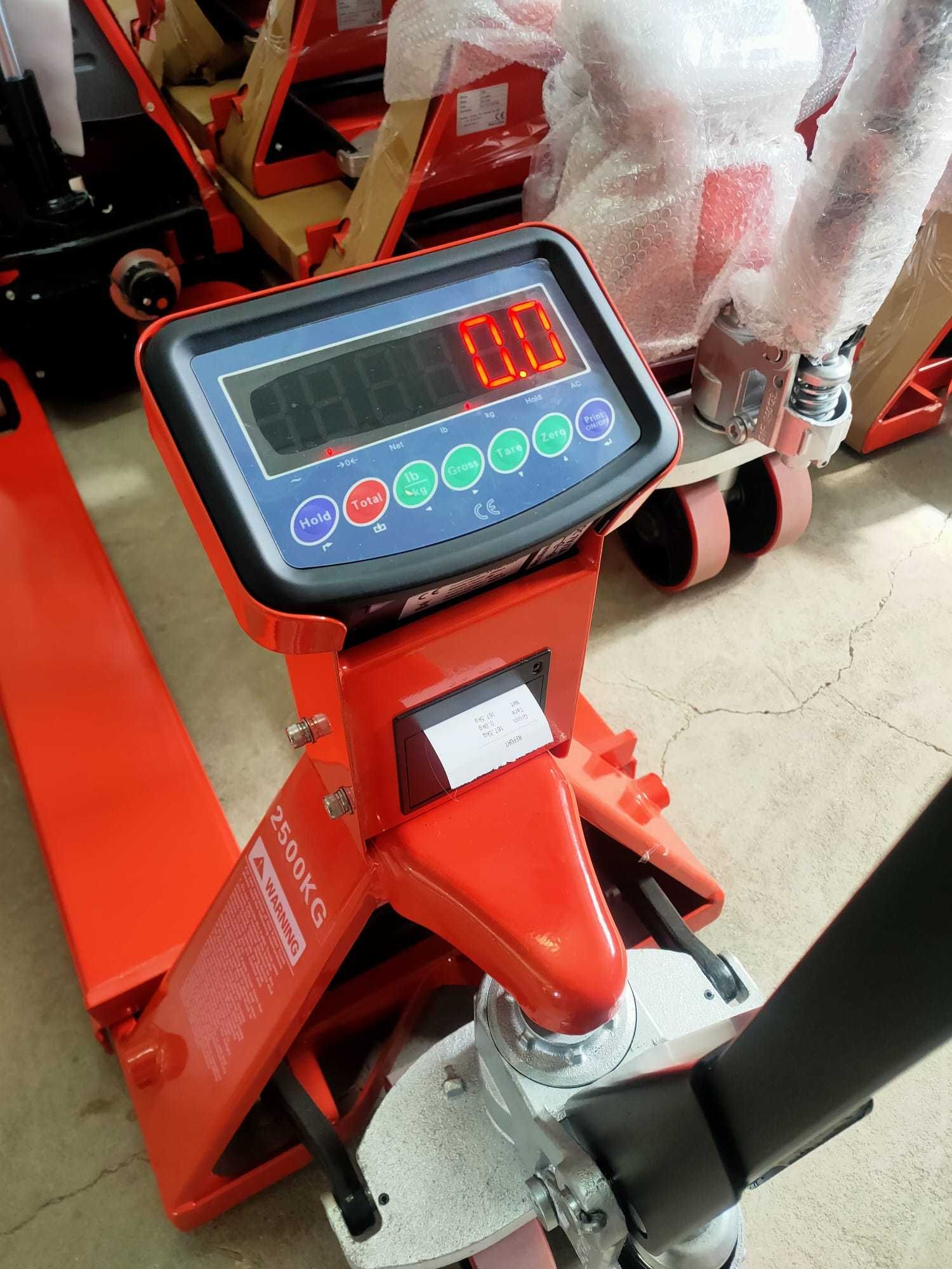 Transpalet cu cantar incorporat si imprimanta WH25-ES PRINTER 2500KG
