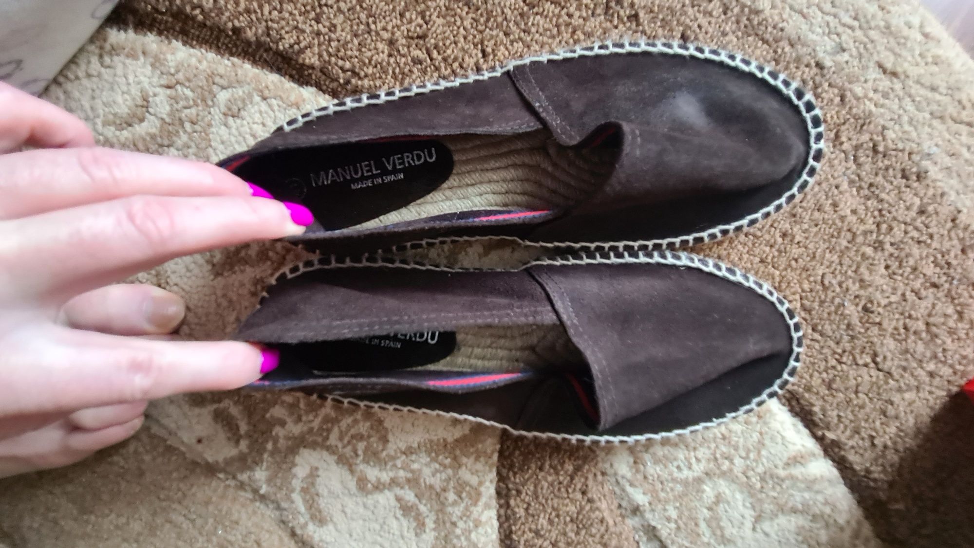 Espadrile, piele intoarsă