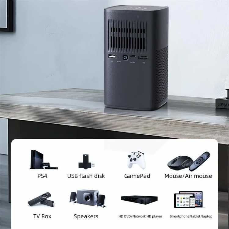 проектор BYINTEK V30 мобильный проектор  3D. Мощный,громкий звук,супер