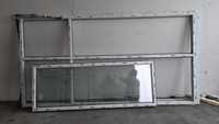 Балконный ветраж со стеклами и дверь.Комплект