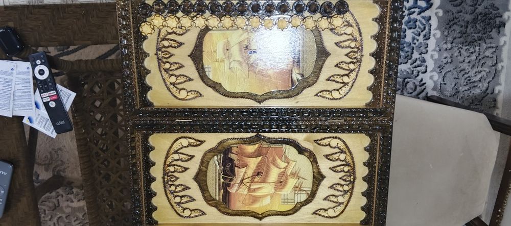 Нарды резные новые