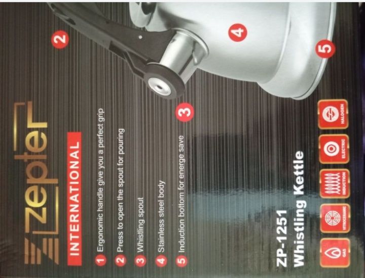 Новый чайник со свистком.