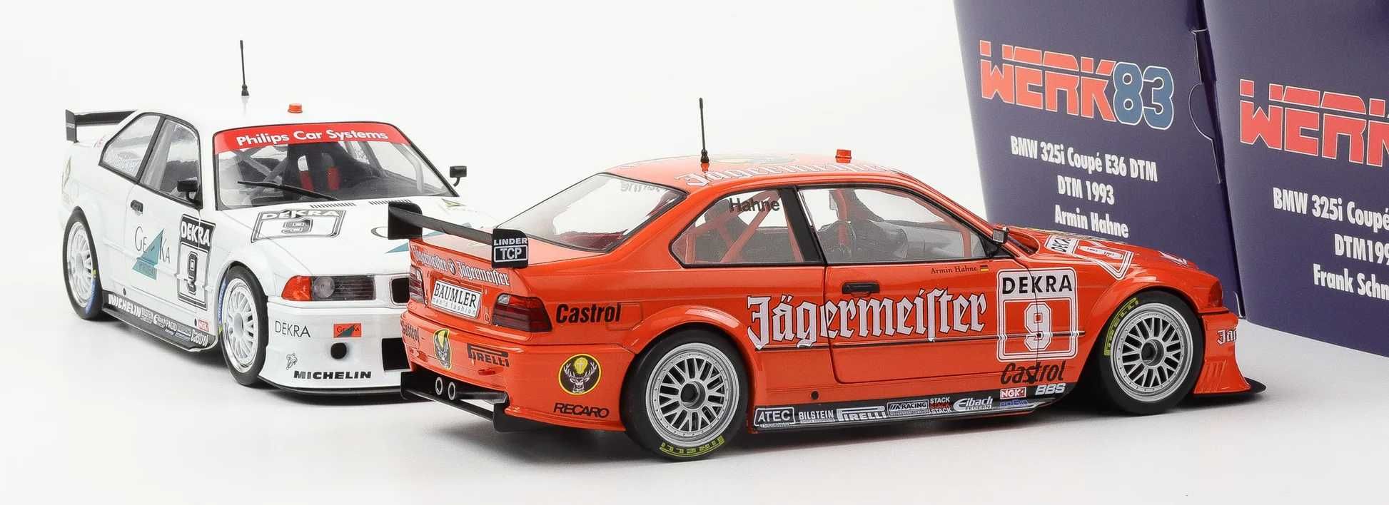 BMW 325i Coupe E36 DTM Jagermeister #9 Armin Hahne DTM 1993 1:18