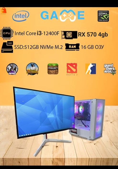 Gta5 pubg cs2 DoTa2 arzon narxda kompyuter