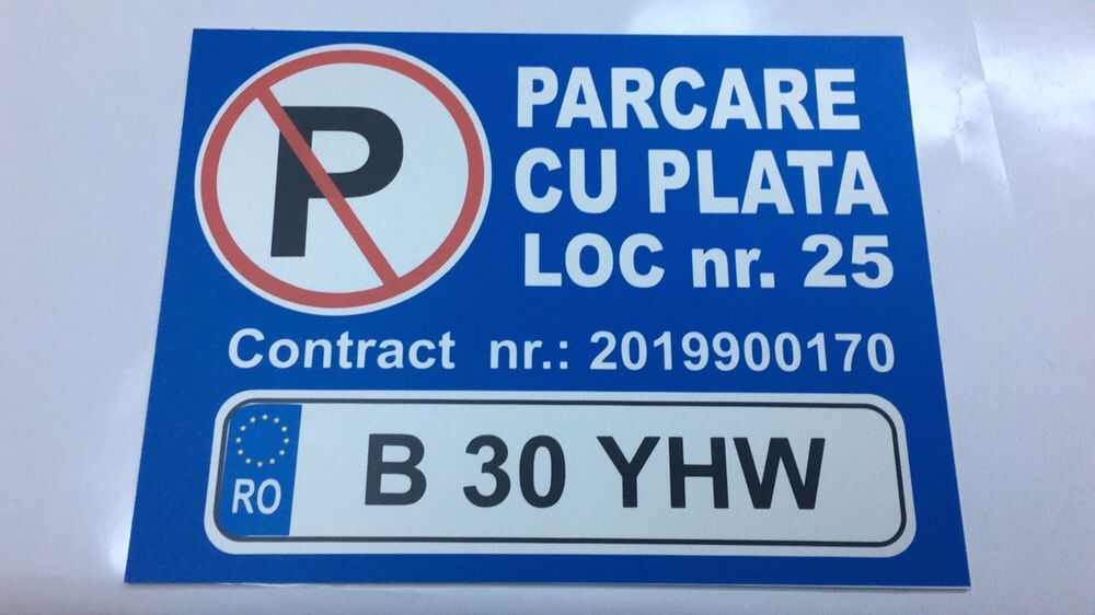 Plăci loc parcare