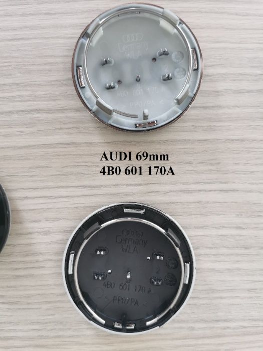 Capacele centrale jante aliaj AUDI A1,A2,A3,A4,A5,A6,A7,A8,Q3,Q5,Q7