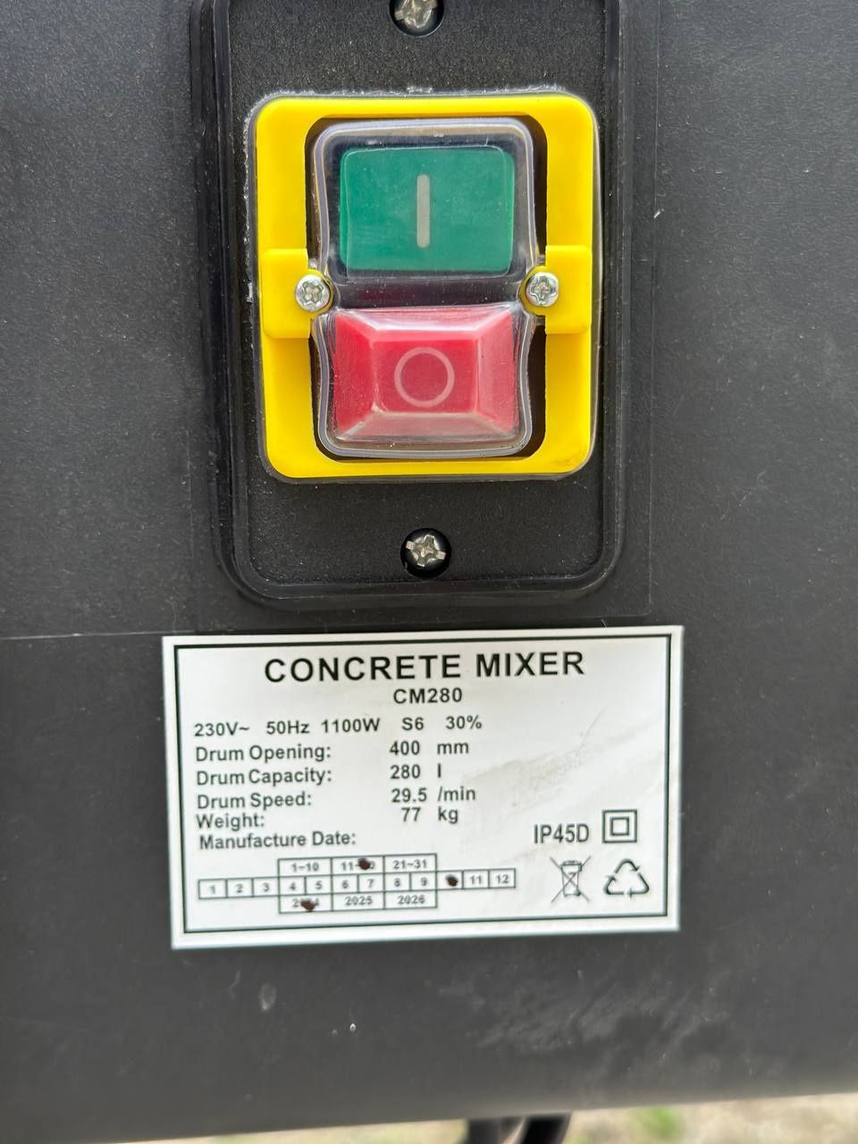 Beton mishalka 250L