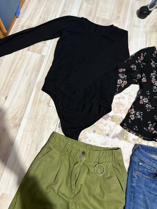 Комплект дънки + панталони + блузи размер S
