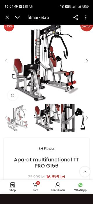 Aparat multi-statie complet semi-profesional BH FITNESS TT PRO
