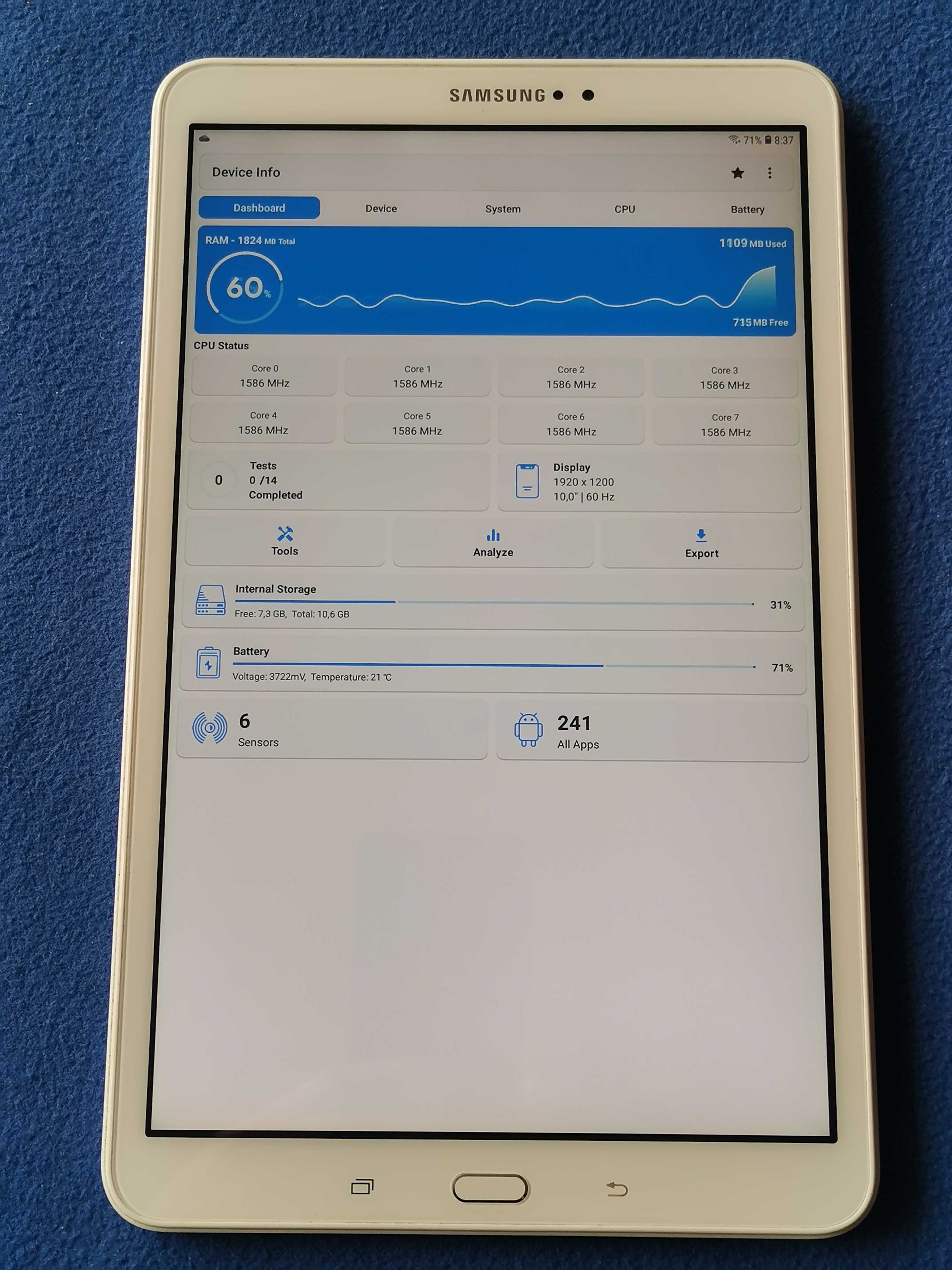 SAMSUNG Galaxy Tab A SM-T580
