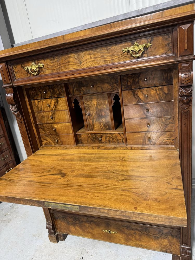Secrerier biedermeier din lemn masiv