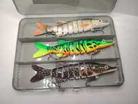 Комплект от 3 примамки за щука, , Fishingbox, 10 см, 8,7 гр,