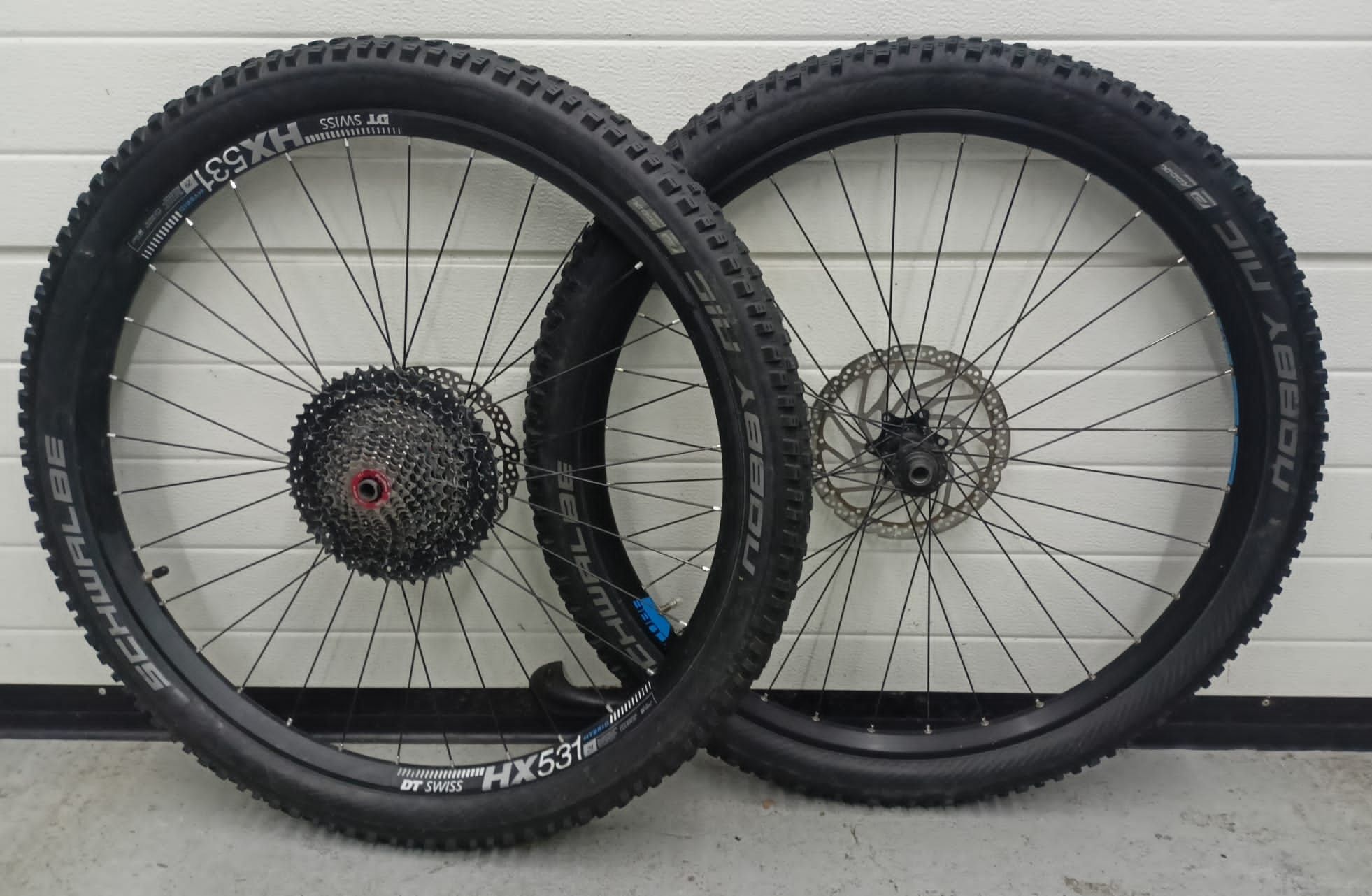 Set roti 29", disc, Bolt on, 12 viteze