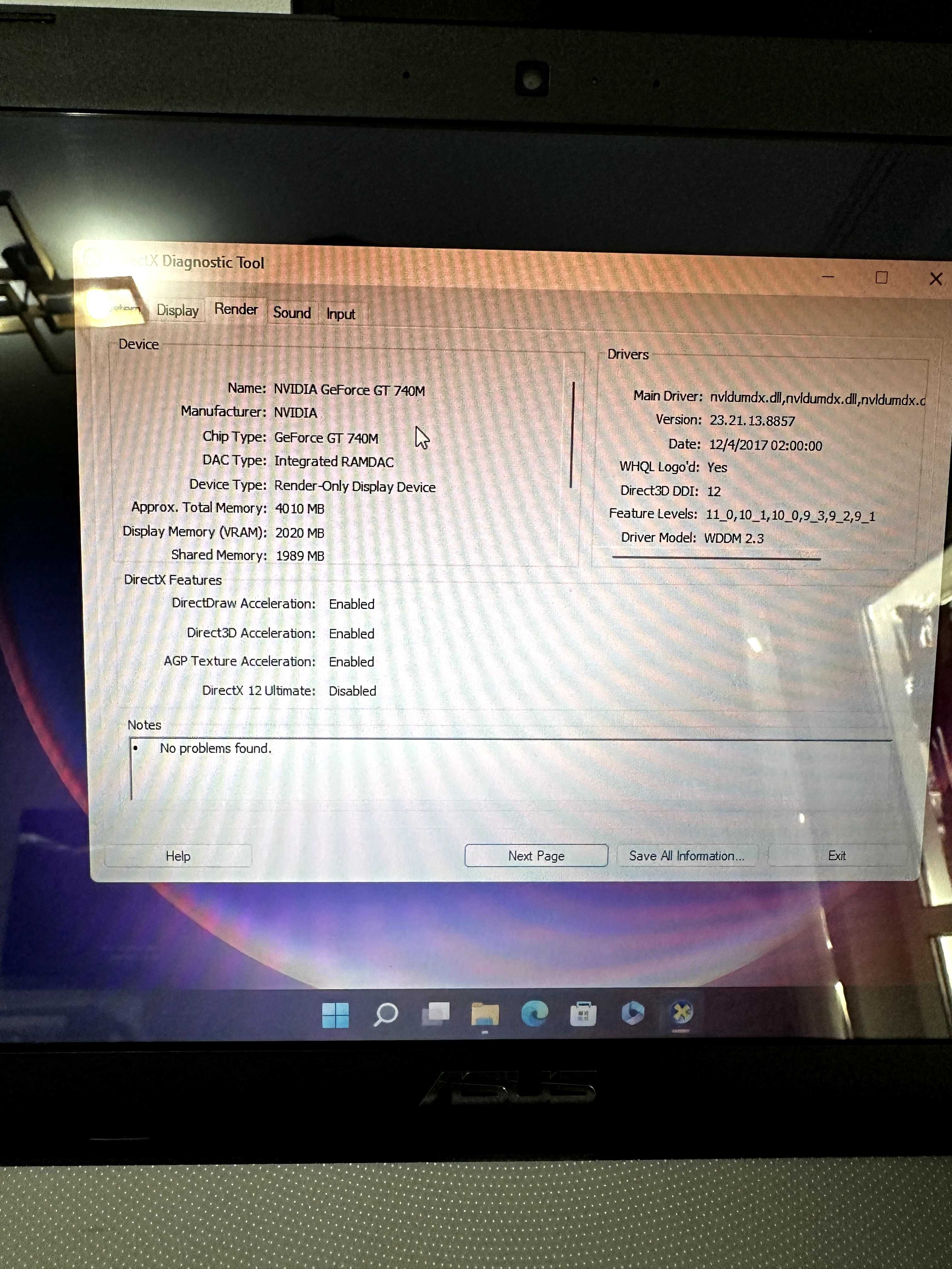 Laptop Asus X550LB
