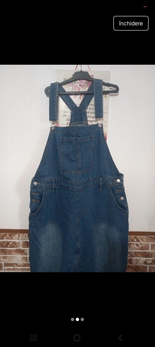 Fusta denim femei mărime mare