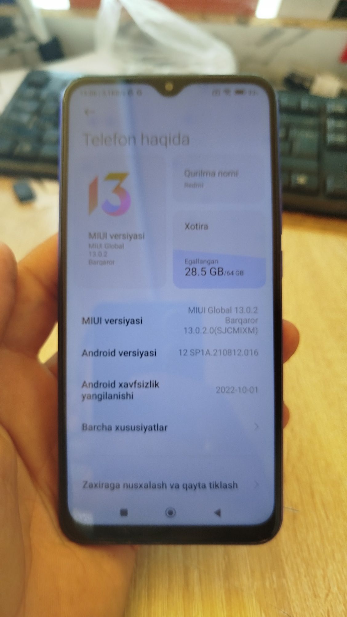 Redmi xolati yaxshi
