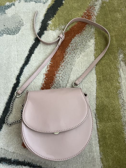 Розова чанта reserved кожена