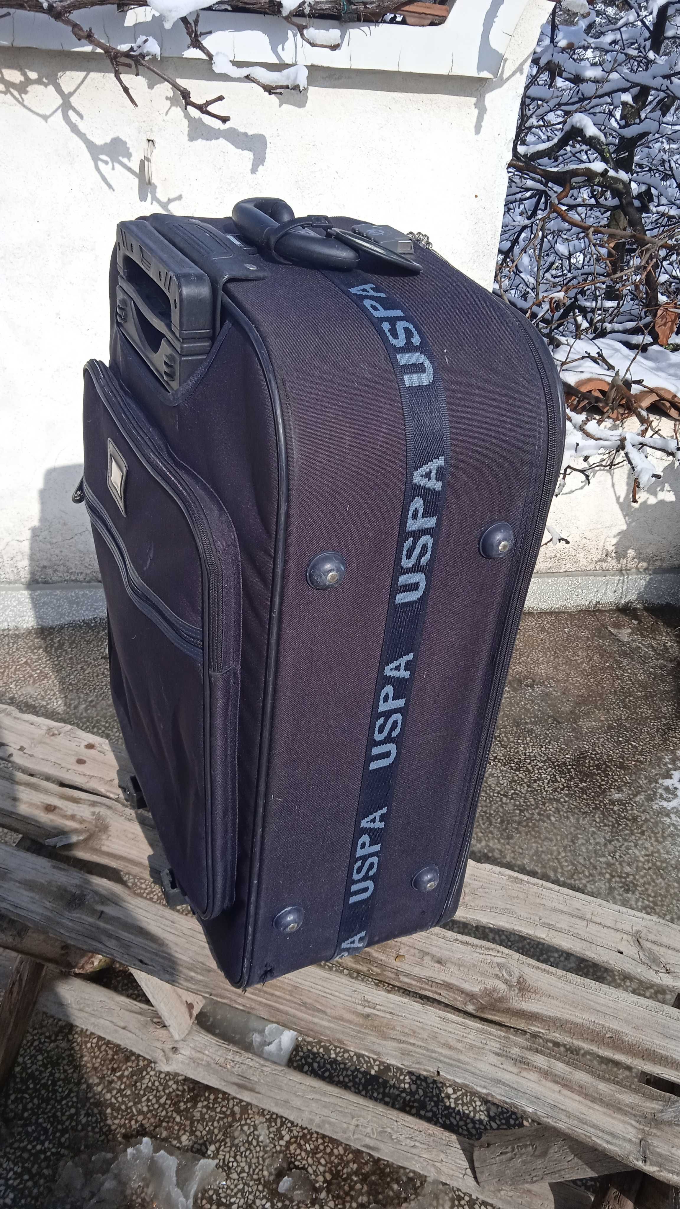 Уникален голям куфар U.S. Polo Assn.