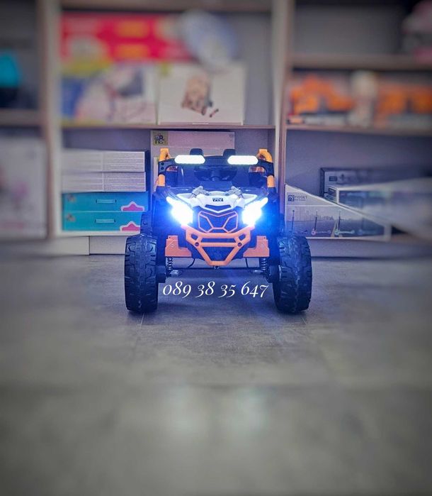 ТОП ЦЕНА!НОВО!Акумулаторен джип 4x4 Kansas WHITE с 24Vбатерия,EVA гуми