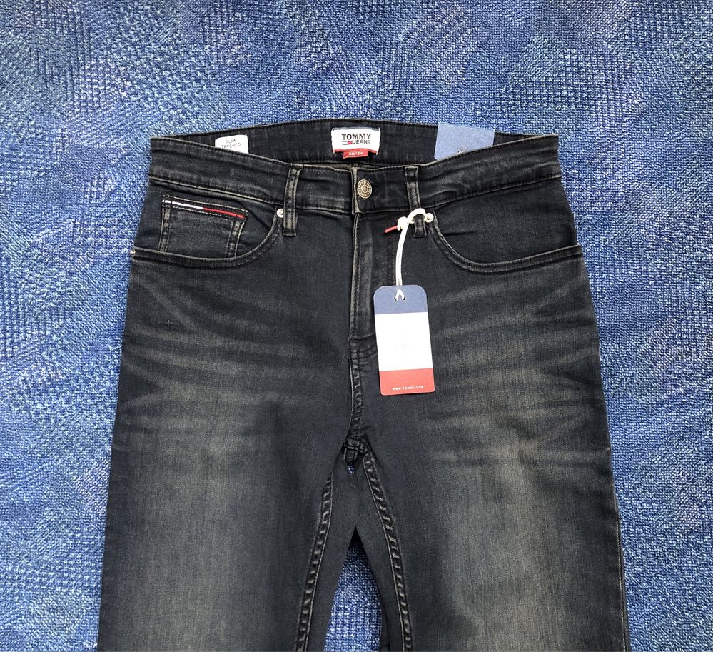 НОВИ Tommy Hilfiger Steve Slim Tapered Jeans ОРИГИНАЛНИ мъжки дънки 30