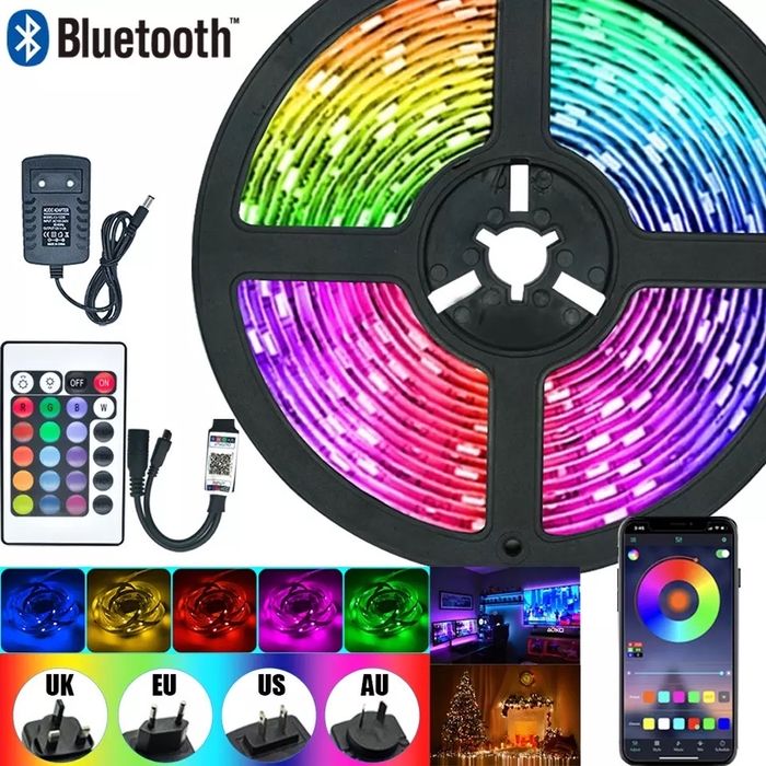 Banda led multicoloră cu bluetooth