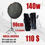 Aktabox 90 cm 140w Софтбокс октагон Профессиональный свет 140 w