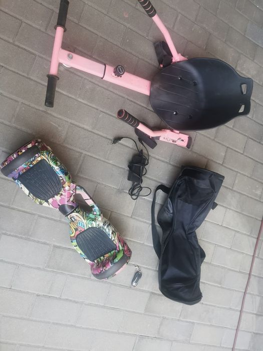 Hoverboard graffiti+ scaun cart