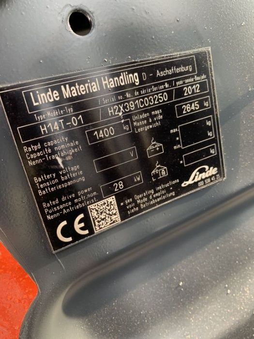 Stivuitor - Motostivuitor Linde H14T GPL An fab 2012