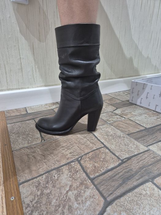 Кожаные полусапожки