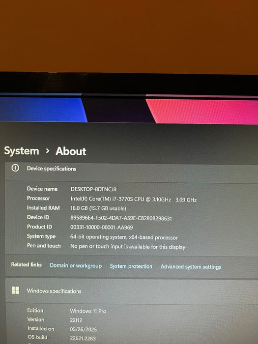 Vand Urgent PC Gaming i7