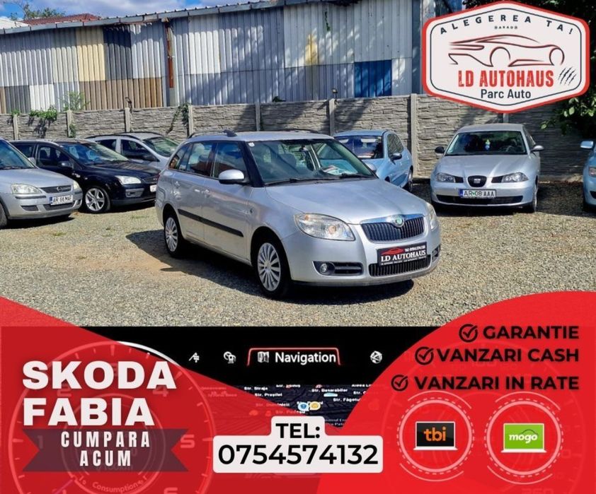 Skoda Fabia 1.2 benzină Parc Auto Rate sau Cash