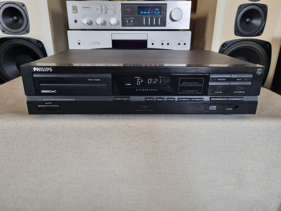 Cd Player Philips CD 600. 16 Bit, CDM 4/19. Perfect functional.