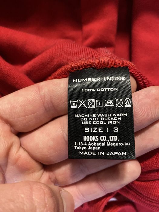 Number (n)ine hoodie