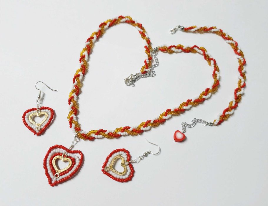 Seturi frumoase lucrate manual, trandafir, narcisa, stea, inima unicat