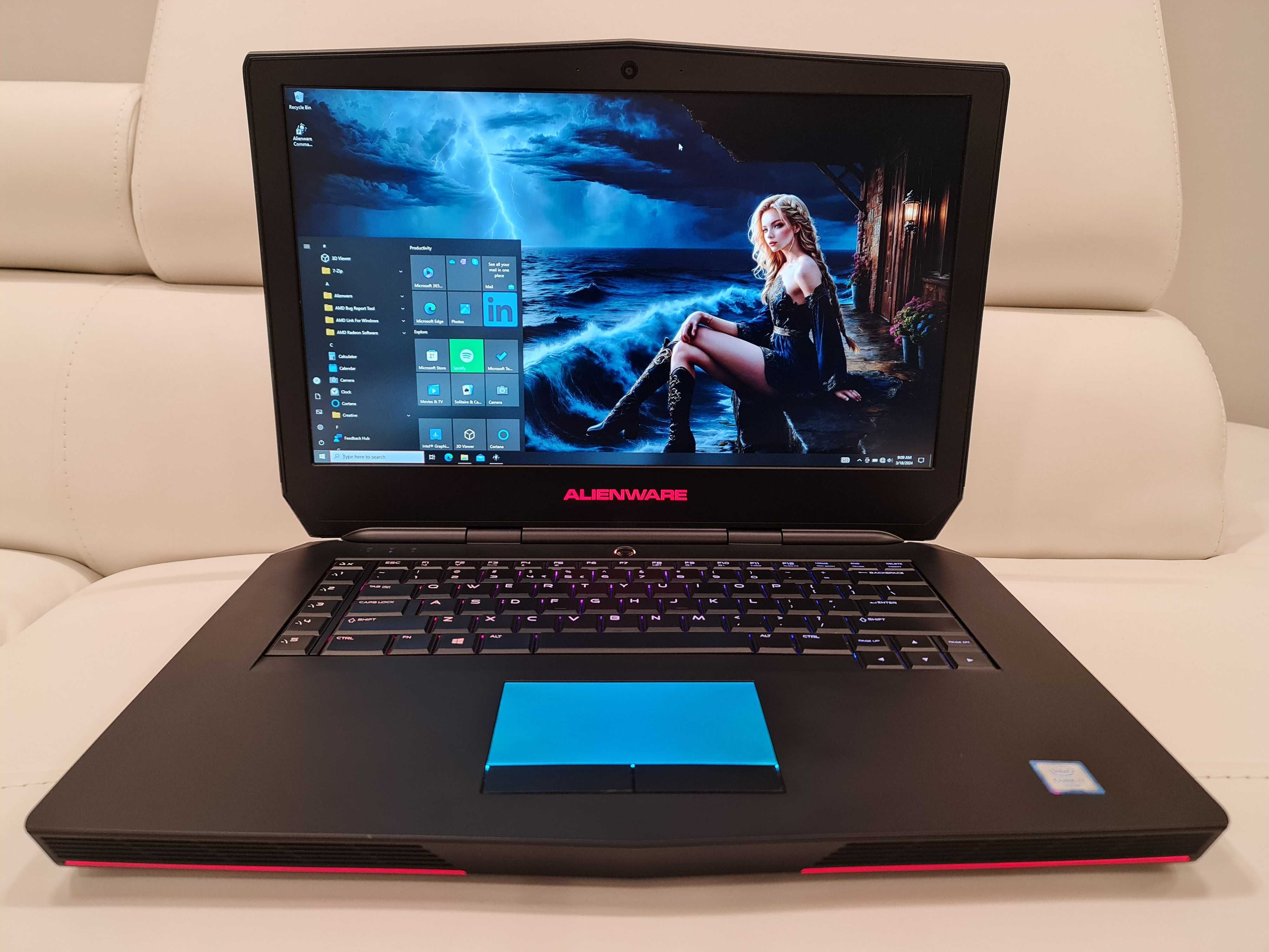 Laptop gaming nou ALIENWARE 16", intel core i7- ,video 6 gb nvidia GTX