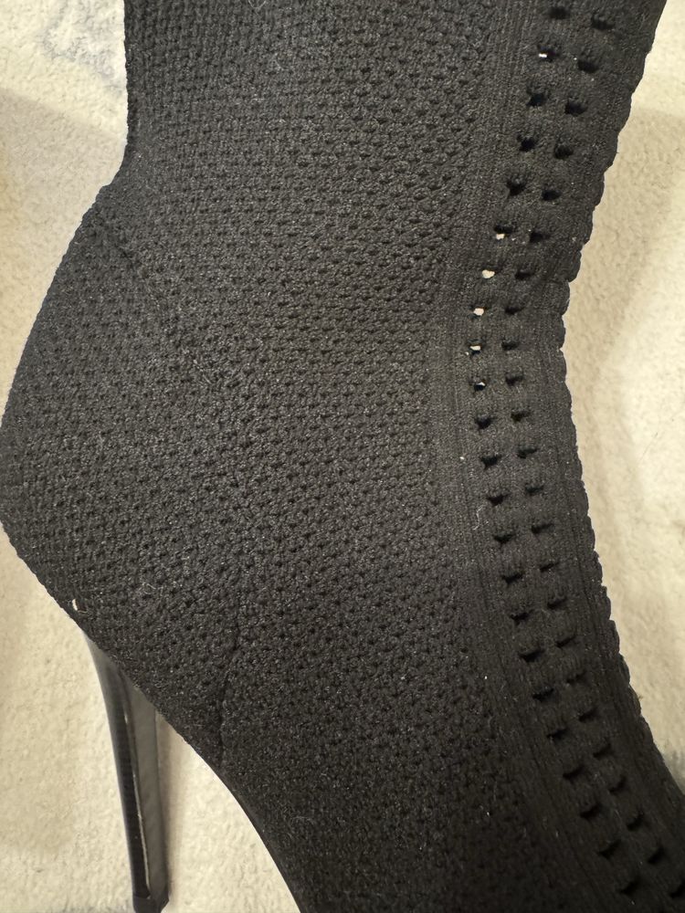 Botine material textil Nissa