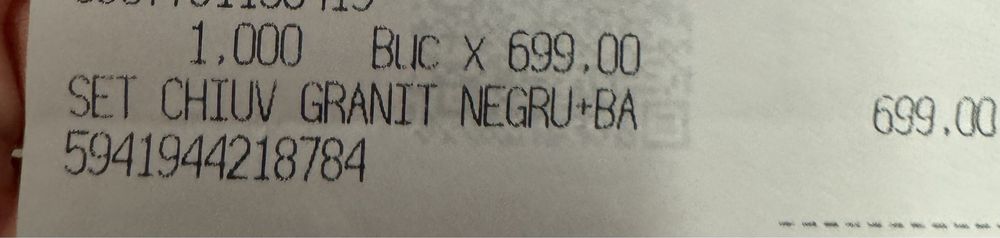 Vand baterie noua pentru bucatarie