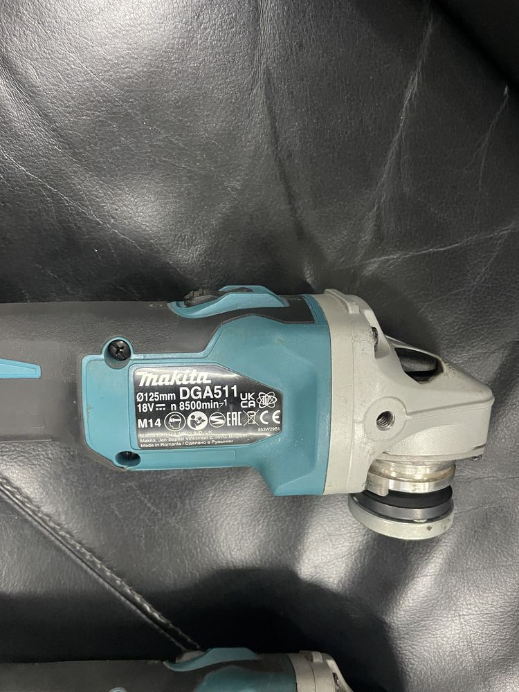 Акумолаторни ъглошлайфи makita DGA511 18v обороти датчик за батерията