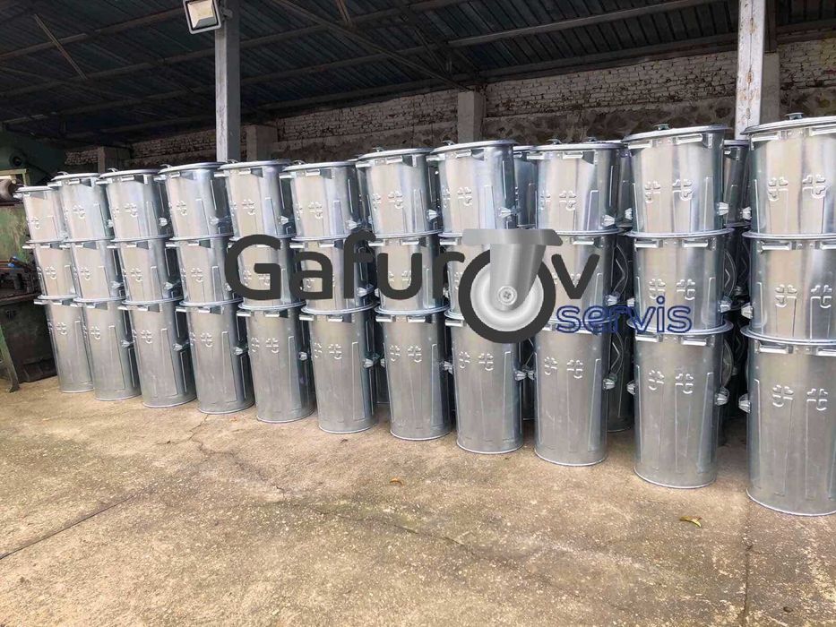 Метална кофа за смет тип ”Мева” - поцинкована, здрава и устойчива