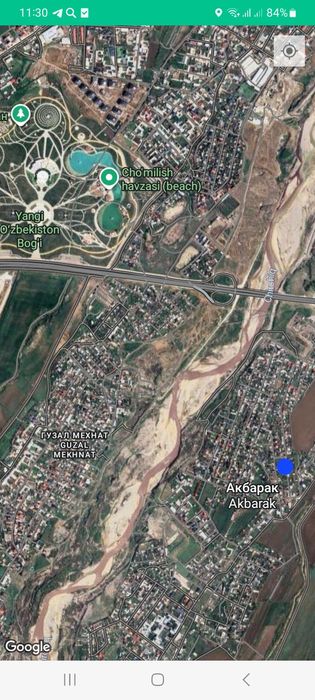 Янги Узбекистон боги якинида 5 сотих ер сотилади