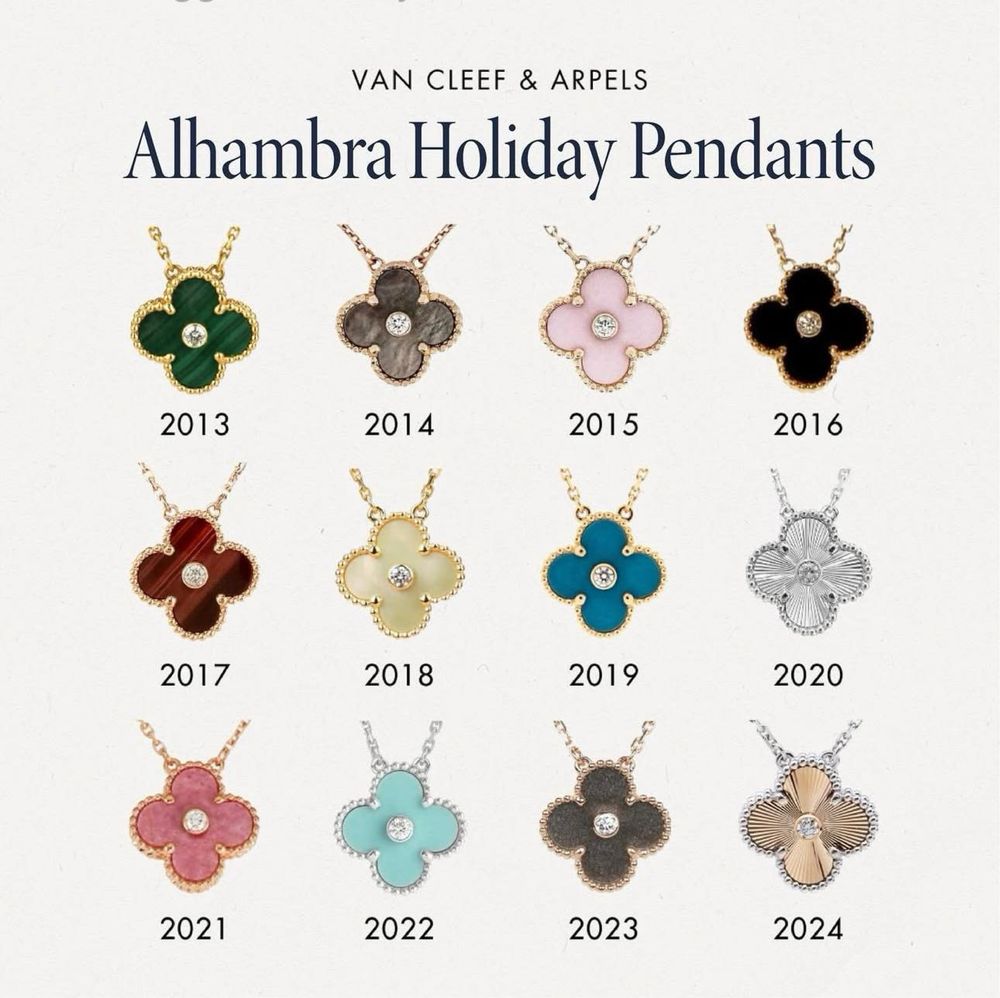 Van Cleef & Arpels holiday pendant 750/18K