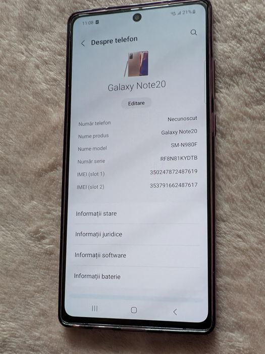 Samsung Note 20 5G școală on-line classrom proiecte scolare