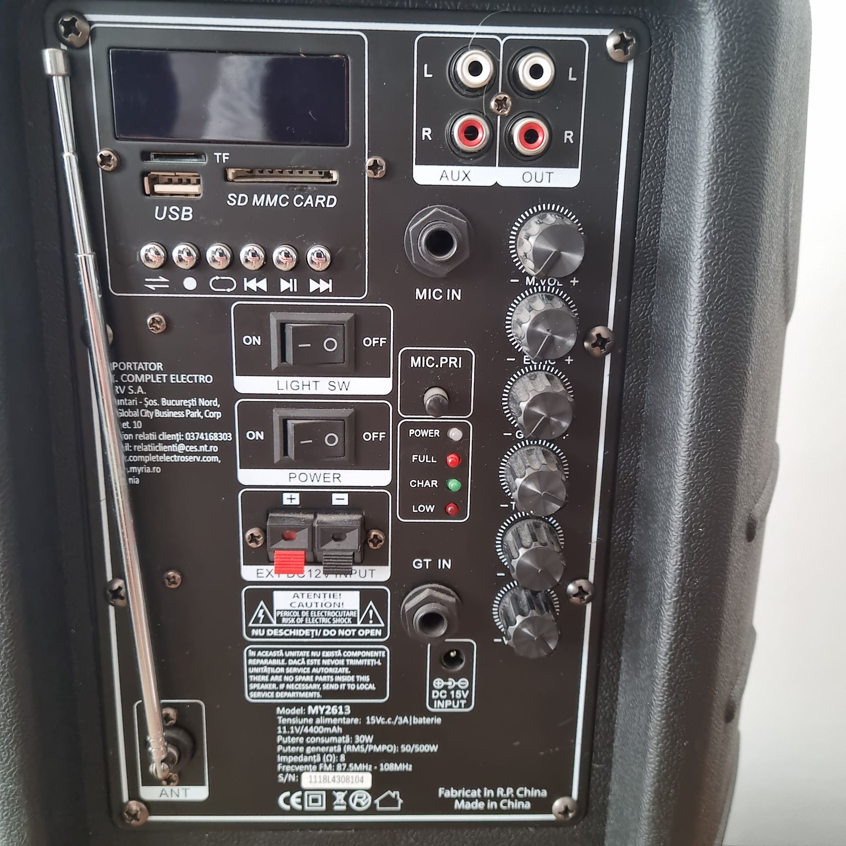 Boxa Myria 2613 cu microfon