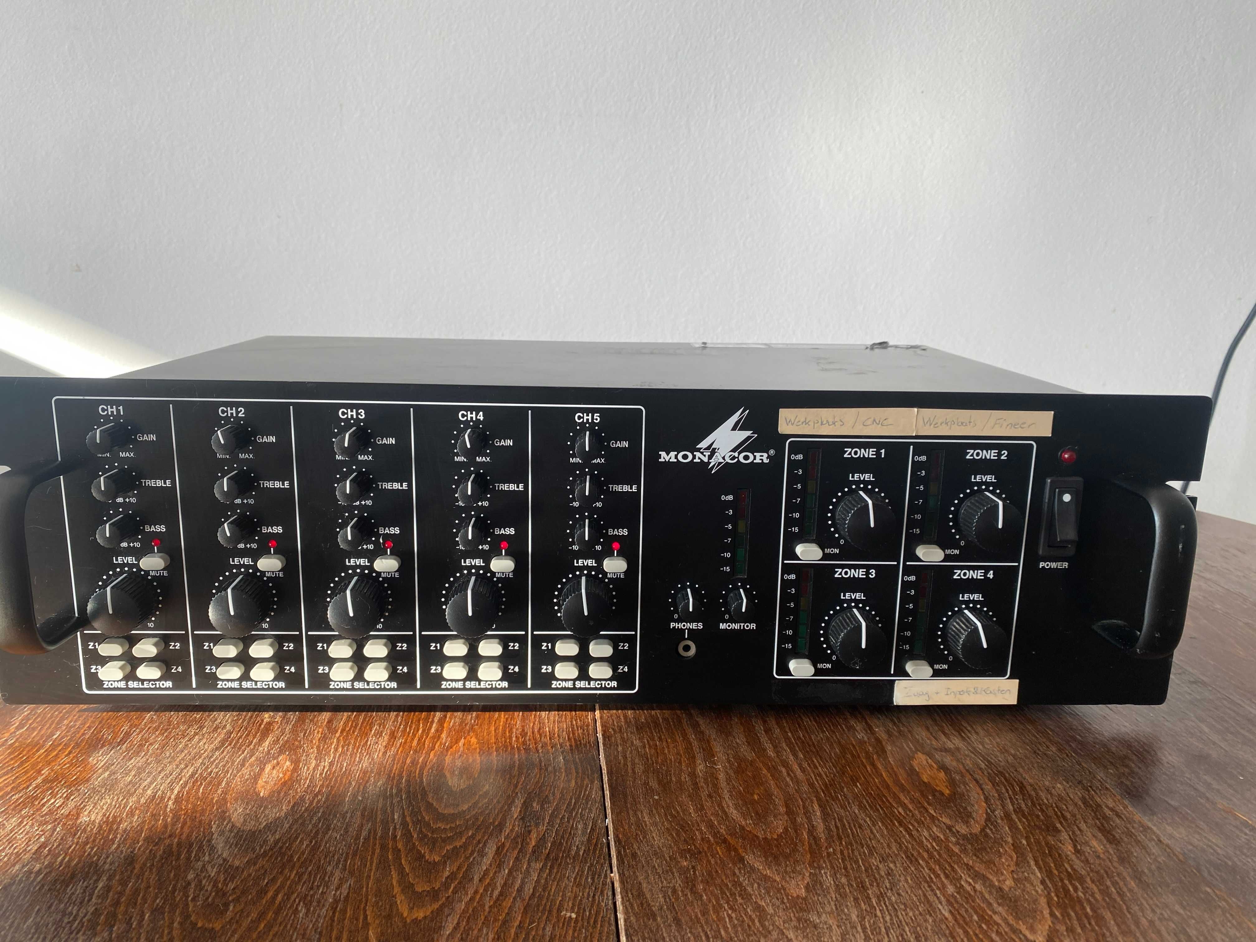 MONACOR PA-4040 Смесителен пулт Rack